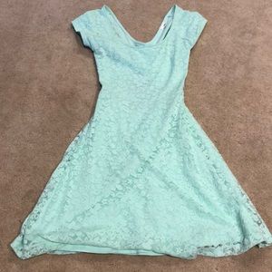 Mint lace dress